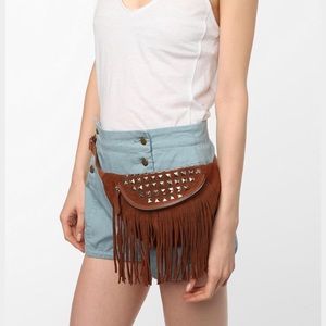 Urban Outfitters Brown Fringe Bag